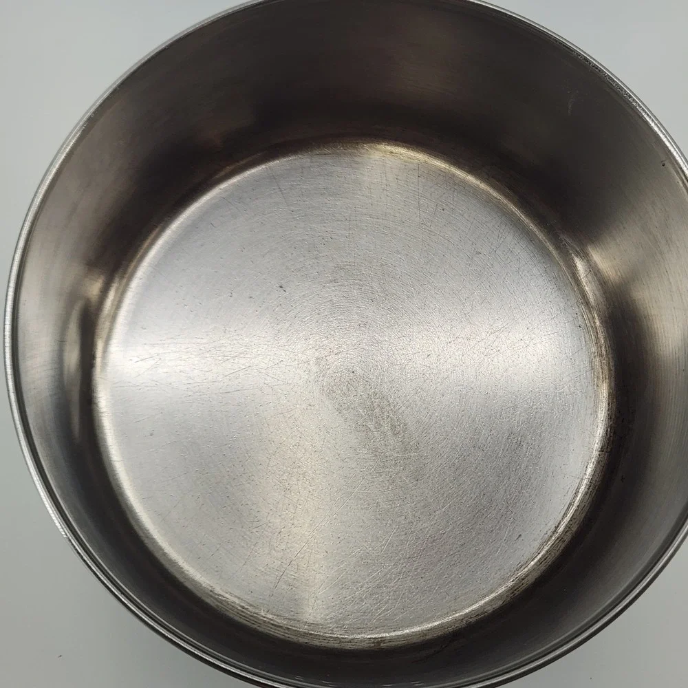 Revere Ware 2 Quart Saucepan Pot Stainless Steel Black Handle 91C Clinton IL USA